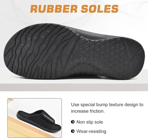 Vista 5 de ONCAI Sandalias deportivas para hombre, con puntera abierta, correas ajustables ortopédicas para fascitis plantar, sandalias deportivas con cojín