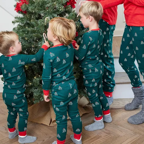 Vista 7 de HonestBaby - Pijama familiar navideña de algodón orgánico