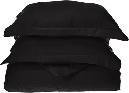 Vista 12 de Elegant Comfort Resistente a las arrugas, juego de funda de edredón de microfibra de 2 piezas de alta calidad hotelera, 1500 hilos, sólido Aqua