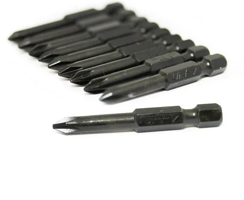 Vista 22 de UFFY - Insertar 1" pulgadas Phillips PH # 1 Power Impact Bit 10 pack 1/4 Hex