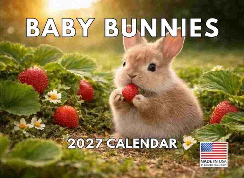 Vista 22 de Calendario mensual de pared de alpaca 2025 Fabricado en Estados Unidos