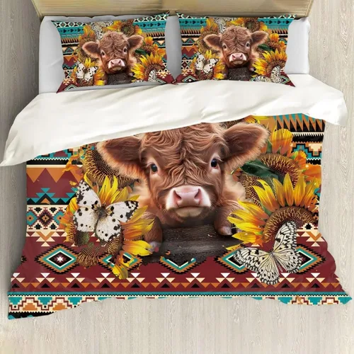 Vista 29 de ZFRXIGN Southwester - Juego de ropa de cama para mujeres y hombres, funda de edredón de estilo indio nativo americano, tamaño individual, 1 funda