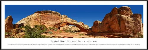 Vista 8 de Blakeway Worldwide Panoramas Capitol Reef Hickman Bridge-Blakeway Panoramas Parque Nacional Pósteres de lujo con doble alfombrilla