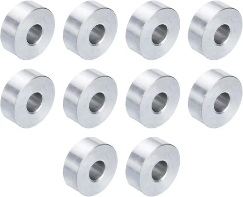 Vista 38 de uxcell 10 piezas de espaciador de aluminio con 1/2" de diámetro interno x 1" de diámetro exterior x 1" de longitud, con acabado liso, espaciador