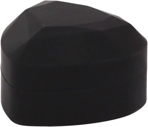 Vista 6 de Naimo Caja de anillo de compromiso, pendientes, moneda, joyero, caja con luz LED, para propuesta, compromiso, regalo de boda Negro