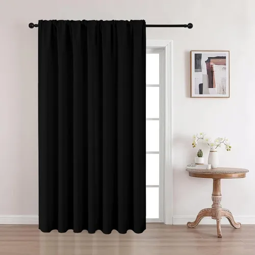 Vista 34 de CUCRAF Cortinas opacas cortas para oscurecer la habitación, paneles de cortina para ventana, bolsillo para cortinero, cortinas sólidas
