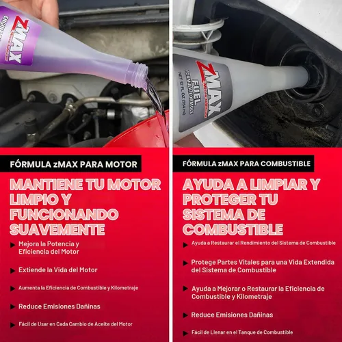 Vista 4 de zMAX 58-011 - Kit de fórmula de motor y combustible - Fácil de usar - Reduce la acumulación de carbono y lubrica el metal prolongando la vida útil