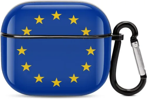 Vista 34 de Lesotho Flag - Funda protectora de cuerpo completo para auriculares Bluetooth para AirPods 3, funda para auriculares con llavero