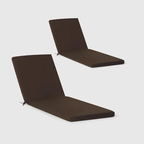 Vista 10 de WestinTrends Solace - Juego de 2 cojines para tumbonas para exteriores, 70 x 21.5 pulgadas, beige