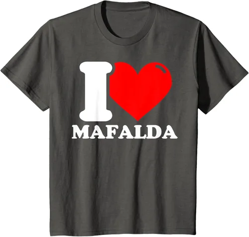 Vista 29 de Camiseta I Love Mafalda, Negro