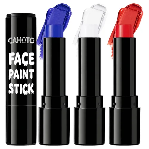 Vista 23 de Barra de pintura blanca para el cuerpo de la cara, pintura deportiva Blanco