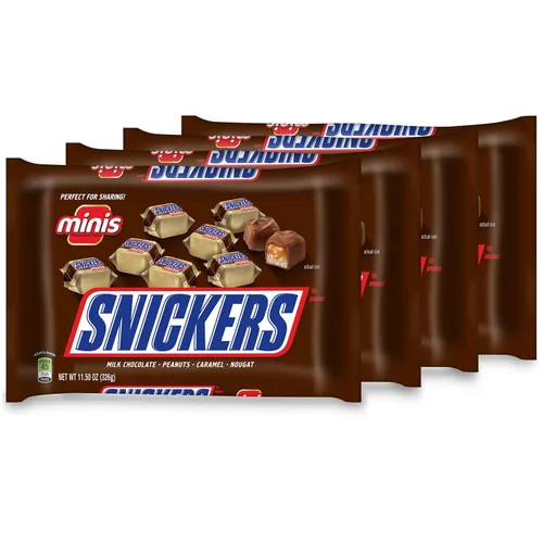 Vista 9 de Snickers Barras de chocolate con caramelo miniatura