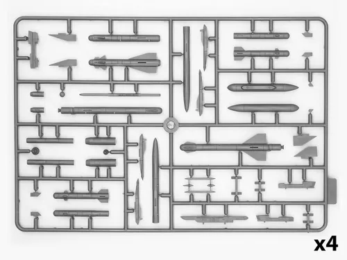 Vista 3 de ICM Modelos Soviéticos Air-a-Superficie Aeronave Armamento Kit de Construcción