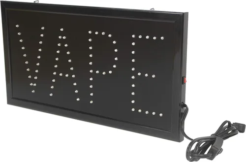 Vista 7 de FixtureDisplays® Vape LED Sign Store Window Hanging para la venta Publicidad comercial 15144