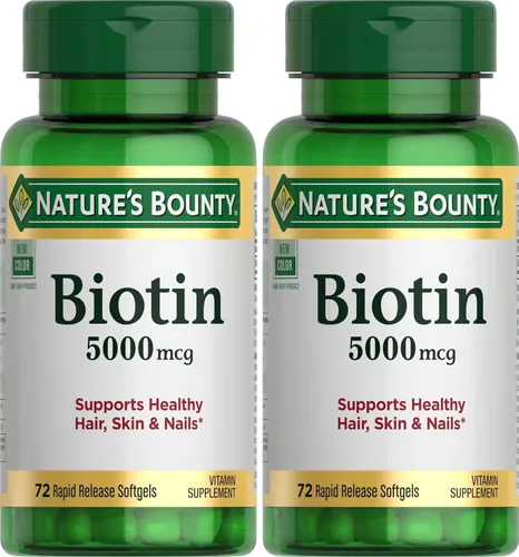 Vista 6 de Nature's Bounty Biotina 5000 mcg, 60 comprimidos de disolución rápida (paquete de 2)
