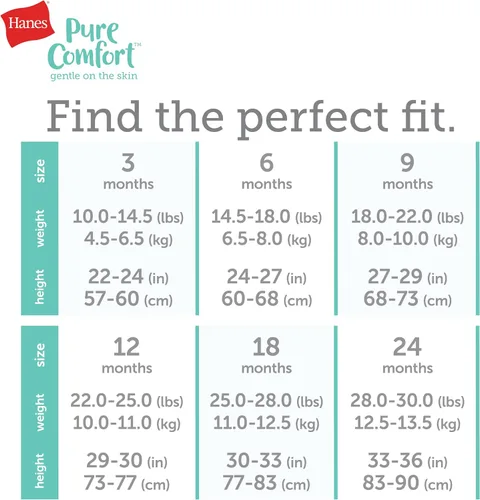 Vista 4 de Hanes Pantalones deportivos unisex Pure Comfort French Terry para niña y bebé, paquete de 2