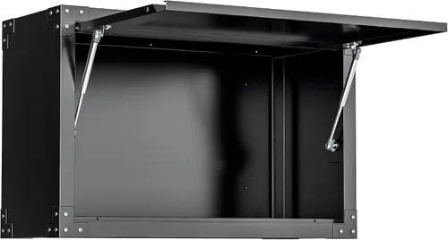Vista 11 de Pataku Gabinete de almacenamiento de metal con puertas y estantes de ajuste, armarios de garaje de 36 pulgadas con cerradura para el hogar, oficina