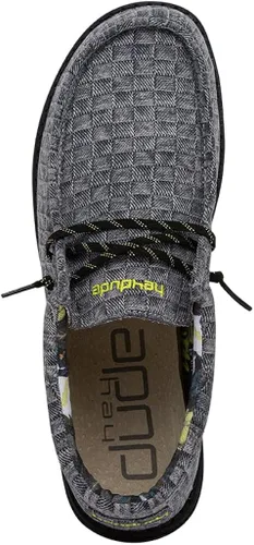 Vista 6 de Hey Dude Wally Break Cali - Mocasines con cordones para hombre cómodos y ligeros