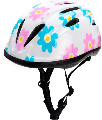 Vista 13 de Casco de bicicleta súperligero rosa para niñas pequeñas y bebés.