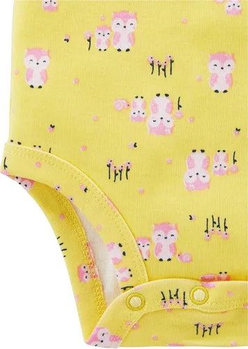 Vista 4 de Simple Joys by Carters Baby Girls Long-Sleeve Bodysuit Pack of 5