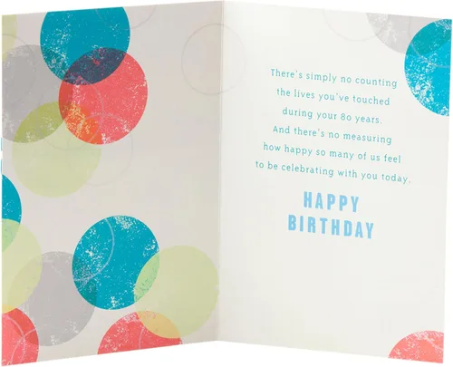 Vista 3 de Hallmark - Tarjeta de felicitación de cumpleaños número 100 (confeti)