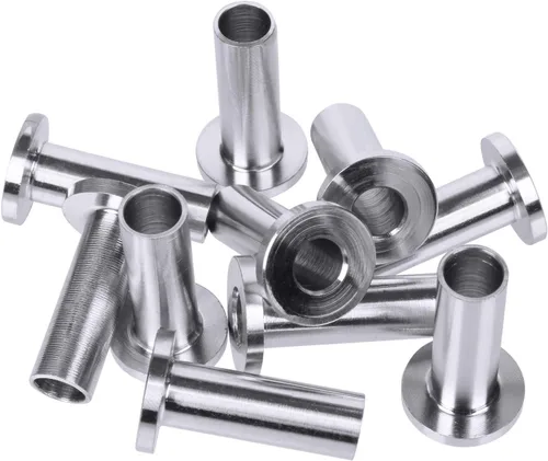 Vista 7 de BLIKA 20 pares de tornillos de retardo de rosca izquierda y derecha y 65 fundas protectoras de acero inoxidable para barandillas de cable de 3/16