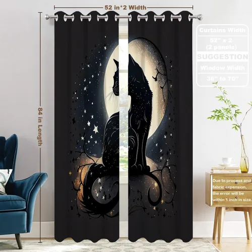 Vista 325 de Batmerry American Flag Ink Dot Blackout Tier Curtains, Red Blue White Stars Abstract Thermal Insulated Half Curtain Rod Pocket Small Valance for
