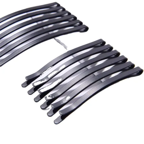 Vista 4 de 100 pinzas negras para el pelo, accesorios de herramientas de peinado, unisex (grueso)