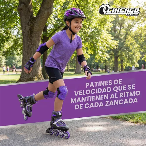 Vista 5 de CHICAGO Skates Patines ajustables para niños en línea