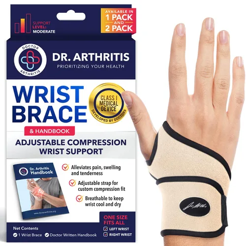 Vista 9 de Muñequera desarrollada por doctor, envolturas de muñeca para artritis del túnel carpiano, tendinitis, soporte de mano, ideal para fitness