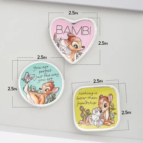 Vista 4 de Disney Bambi - Juego de platos para baratijas - Bandeja para joyería de anillos - Mini bandejas de cerámica para baratijas, juego de regalo de 3