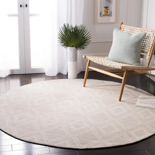 Vista 9 de SAFAVIEH Marbella Collection - Alfombra decorativa, 2 pies 3 pulgadas x 4 pies, color plateado y marfil, diseño de transición, ideal para zonas