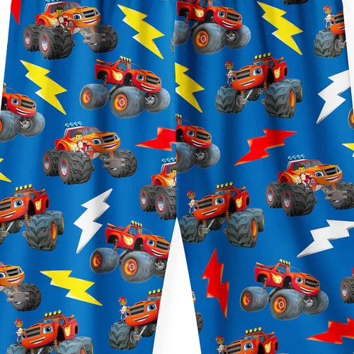 Vista 6 de DJYLBV Blaze Monster Machines - Camiseta de manga corta para niños con patrones de dibujos animados para niños de 4 a 12 años