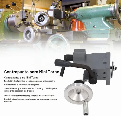 Vista 4 de 0618 Mini torno de reemplazo de cola, mini máquina de torno herramienta de carpintería, para tornos 7x12 7x14 0618 CJ18A