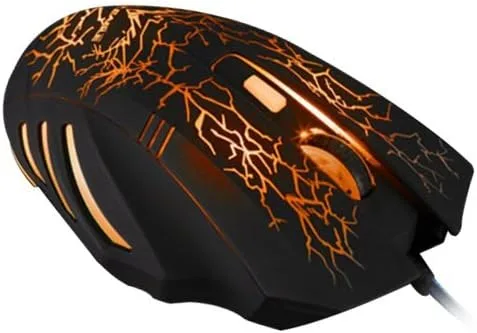 Vista 3 de HAVIT HV-MS672 - Mouse con cable de 3200DPI, 4 niveles de DPI ajustables, 800120024003200DPI, 7 luces LED circulares y respirables, 6 botones (negro)