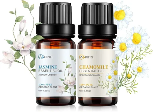 Vista 9 de Aceites esenciales de manzana y cereza, aceites vegetales naturales 100% puros y orgánicos para difusor, aroma, spa, masaje, yoga, perfume, 2 x 0.3