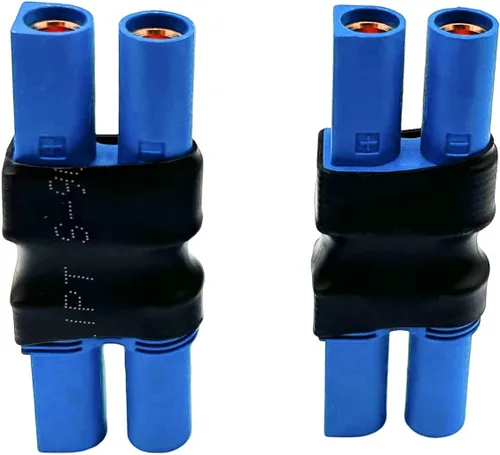 Vista 2 de EC5 hembra a EC5 conector hembra sin adaptador de cable, adaptador de conector EC5 para RC FPV Car Plane Drone LiPo batería EC5 conversión de puerto
