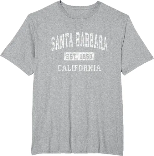 Vista 40 de Camiseta deportiva clásica de Santa Bárbara California CA, Negro, S