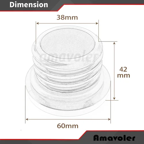 Vista 2 de Tapas de combustible para Harley, tapa de combustible para motocicleta, cubierta de tanque de aceite universal, compatible con Harley Sportster XL