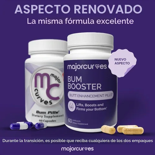 Vista 2 de Major Curves Píldoras de refuerzo de glúteos – Mejora de glúteos para mujeres, cápsulas de crecimiento de glúteos para glúteos más grandes, caderas