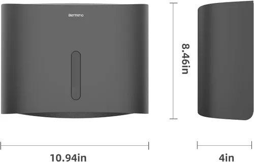 Vista 7 de Dispensador de toallas de papel comercial soporte de pared Portador de toallas de papel de gran capacidad Dispensador de toallas de mano plegadas C