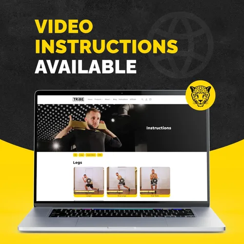 Vista 3 de Tribe Lifting Bandas de resistencia para entrenar – Paquete de 3 bandas de entrenamiento de tela para mujeres y hombres – Bandas de glúteos