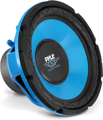 Vista 9 de Pyle Subwoofer de audio para automóvil de 10 pulgadas, potencia máxima de 600 W, woofer de bobina de voz única de 4 ohmios, cono galvanizado rojo