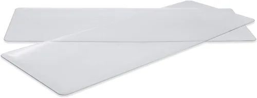 Vista 4 de Party Essentials N156621 - Bandejas elegantes de plástico para aperitivos/servir, 15.75" x 6", transparente, paquete de 6