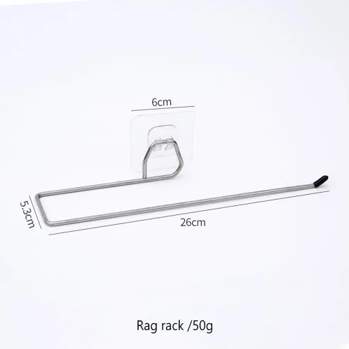 Vista 7 de Toallero de baño Soporte de almacenamiento para el hogar, soporte de papel higiénico colgante para colgar en la pared, soporte de papel higiénico