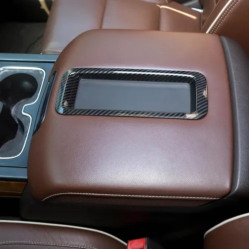 Vista 8 de RT-TCZ para reposabrazos de bandeja de tapa de Silverado de fibra de carbono para Chevy Silverado/Suburban/Tahoe 2014-2018 para GMC Sierra/Yukon