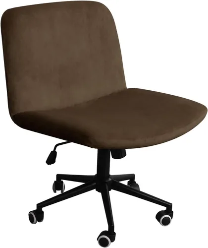 Vista 14 de NICEEC Funda para silla cruzada sin brazos, para oficina, dormitorio, escritorio, tocador, computadora, respaldo medio, asiento ancho sin protector