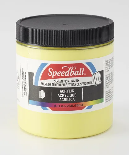 Vista 13 de Speedball Tinta acrílica para serigrafía, 8 oz, negra para impresiones en papel, fabricada en EE. UU