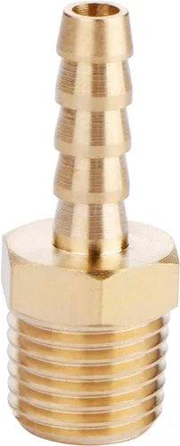 Vista 6 de U.S. Solid Accesorio de Manguera de Latón, Adaptador, Accesorios de Tubería Macho de Púa de 1/2" x 1/2" NPT