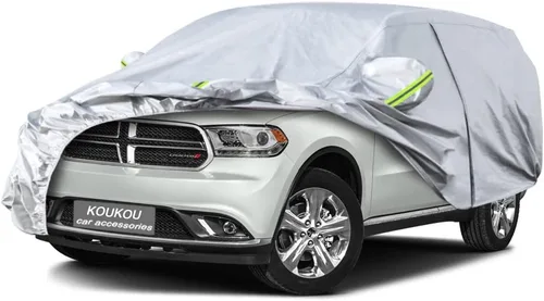 Vista 18 de KouKou Funda impermeable para automóvil SUV adecuada para BMW X1 de 2009 a 2025, 7 capas a prueba de viento para todo tipo de clima, cubierta